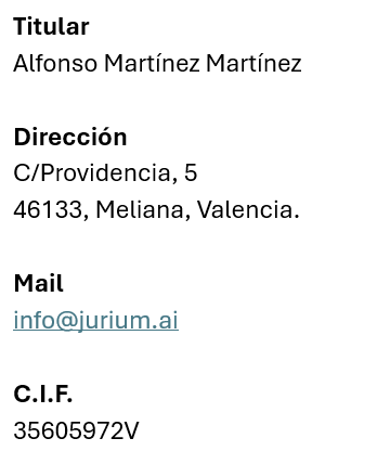 Datos identificativos del responsable